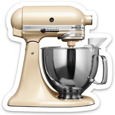 Cream kitchenaid mixer sticker