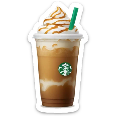 Starbucks venti caramel latte iced coffee sticker