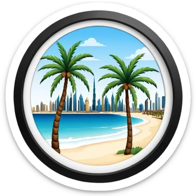 The view at the palm Dubai  sticker