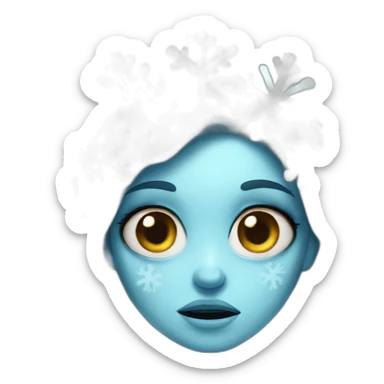 Snowflake-zombie-girl sticker