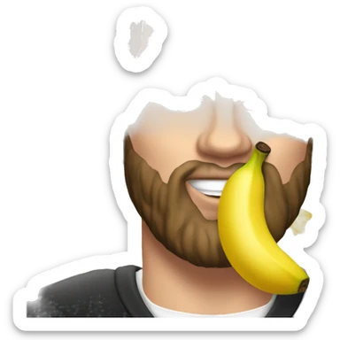Travis kelce eating on a banana sticker