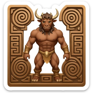 Full sized minotaur sticker