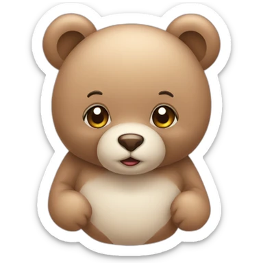 Nounours coeur sticker