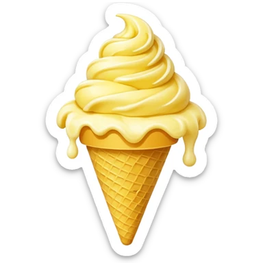 Corn flavored ice cream sticker