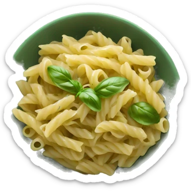 Pesto pasta in a bowl  sticker