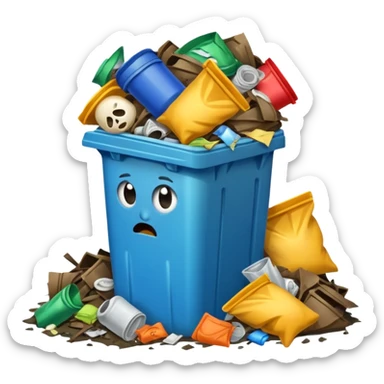 trash sticker