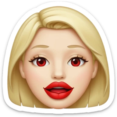 mouth zipped sticker