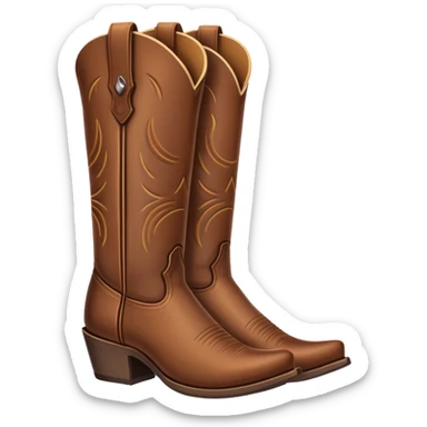 Cowboy boots sticker