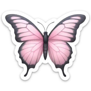 Pastel pink butterfly  sticker