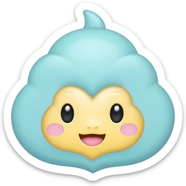 Kannst du mir bitte ein Bild erstellen im Kawaii-Stil? Also ganz übertrieben kitschig, also pastellige Farben mit den Thema Genetik. sticker