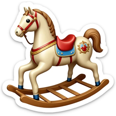 A rocking horse toy sticker