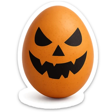 Halloween egg, remove background sticker