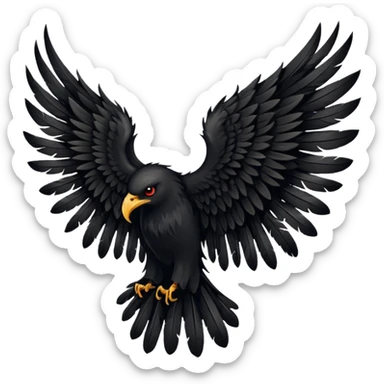 I would like to create unique wings I can use in my poem titles for the Archangels: Lucifer, Michael, Gabriel, Raphael, and Uriel. Please only include the WINGS. sticker