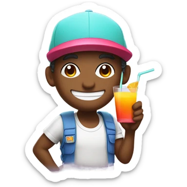 Juice box hero sticker