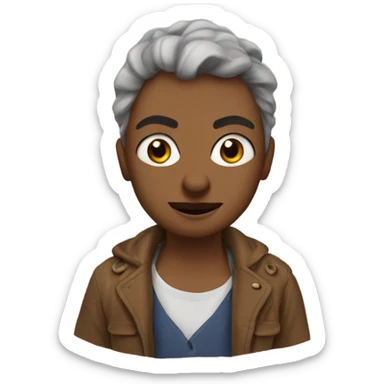 kafasinda soru isareti olan ogret sticker