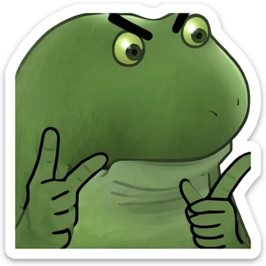 A smiling face with the middle finger up sticker