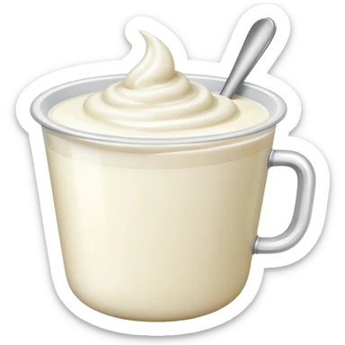 cup of yogurt sticker