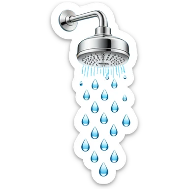 Showerhead sticker