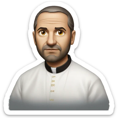 Eastern Orthodox Christian priest photorealistic serious sticker