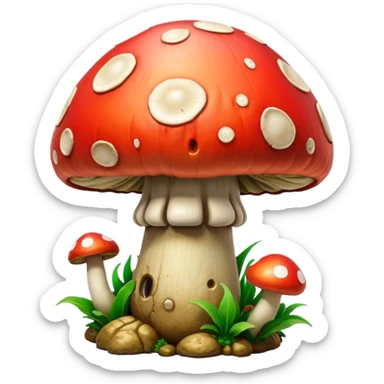 3D, cinematic ultra detailed 32k HD Doom srhoom in pvz 1, brought to life with stunning visual details, each lash, eye, and hair is shown in stunning detail, rich textures, visually rich, so lifelike that it feels like it could leap off the page at any moment sticker