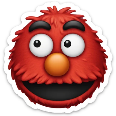 Cute Elmo head sticker