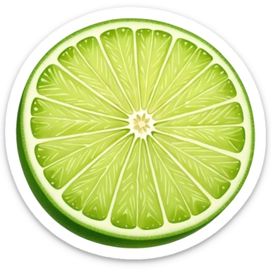lime slice sticker