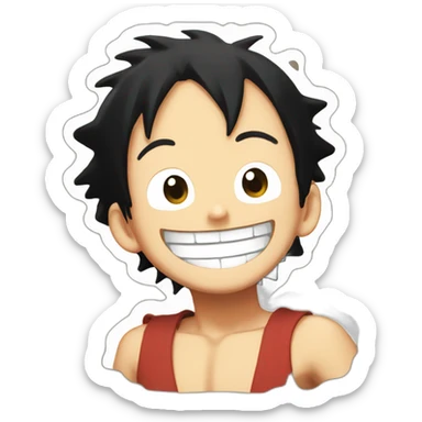 luffy laugh sticker