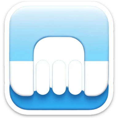 Create a modern, clean vector illustration of the Deezer app icon, designed in a smooth flat + soft 3D illustration style.
 sticker