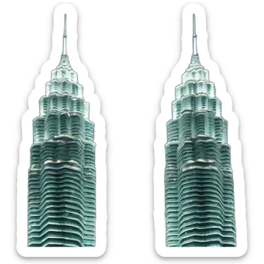 petronas twin towers sticker