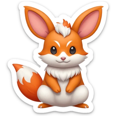 Quilava-Minccino-fusion sticker