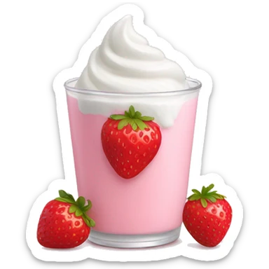 Strawberry yogurt  sticker