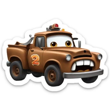 Tow mater sticker
