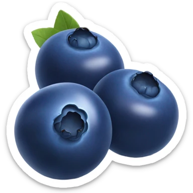 3 Blueberries  sticker