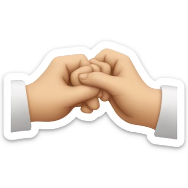 Holding a pinky promise sticker