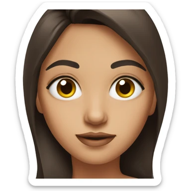 Thick brunette with beautiful eyes sticker