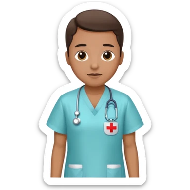 patient at the doctor's appointment sticker