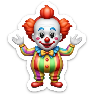 farting clown sticker