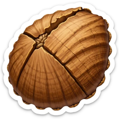 Walnut emoji. Just a walnut. sticker