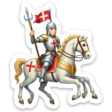 St. George the Victorious on horseback sticker