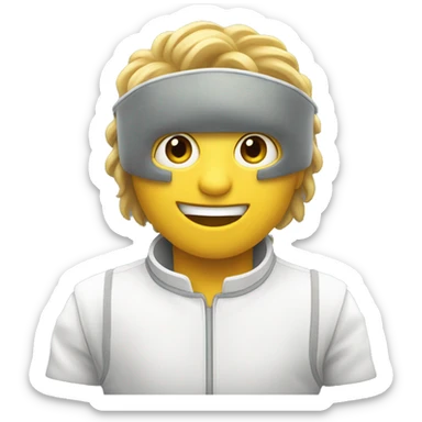 Fencing paralimpic athlet sticker