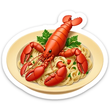 lobster pasta sticker
