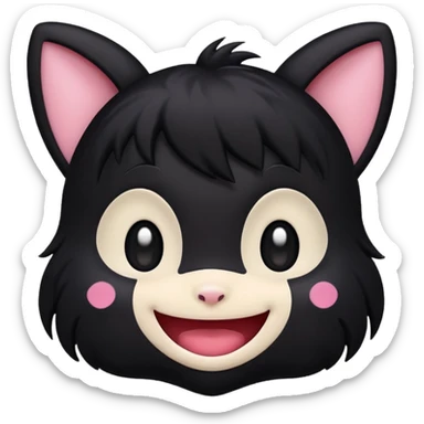 Kuromi cute emoji sticker