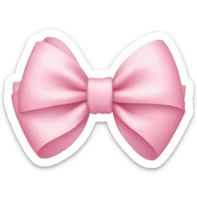 Baby pink bow sticker