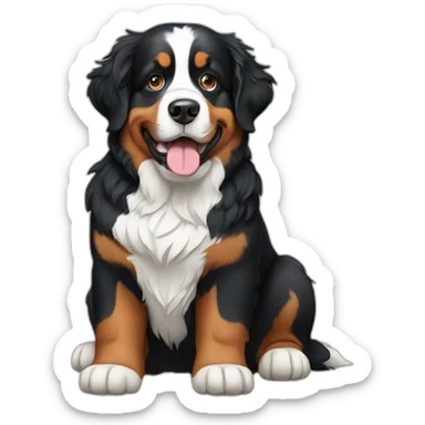 bernese mountain sticker