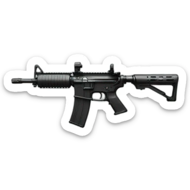 M4 black sticker