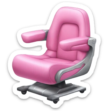Pink racecar chair sticker