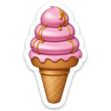 pink meet carame  sticker