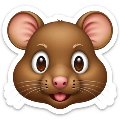 Rat drooling meme sticker