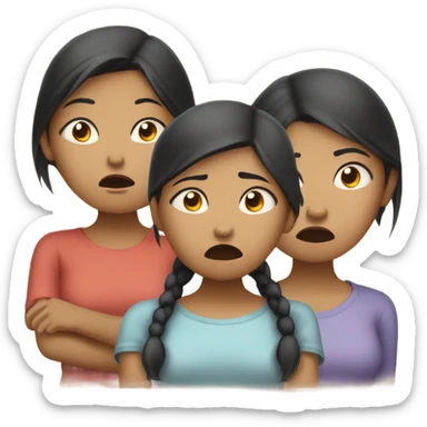 Filipino sisters getting mad at their parents sticker