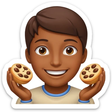 Carita que refleje emoción por algo delicioso sticker